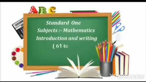 Introduction and writing of 61 to 70