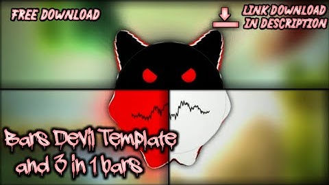 Template avee player Bars Devil and 3 in 1 Bars || free download template