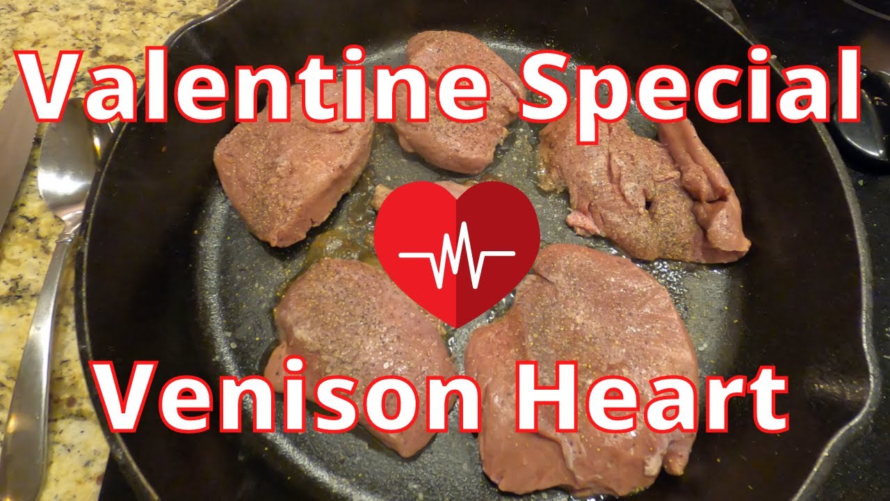 Seared Venison Heart w/ Mushroom & Onion Wine Sauce