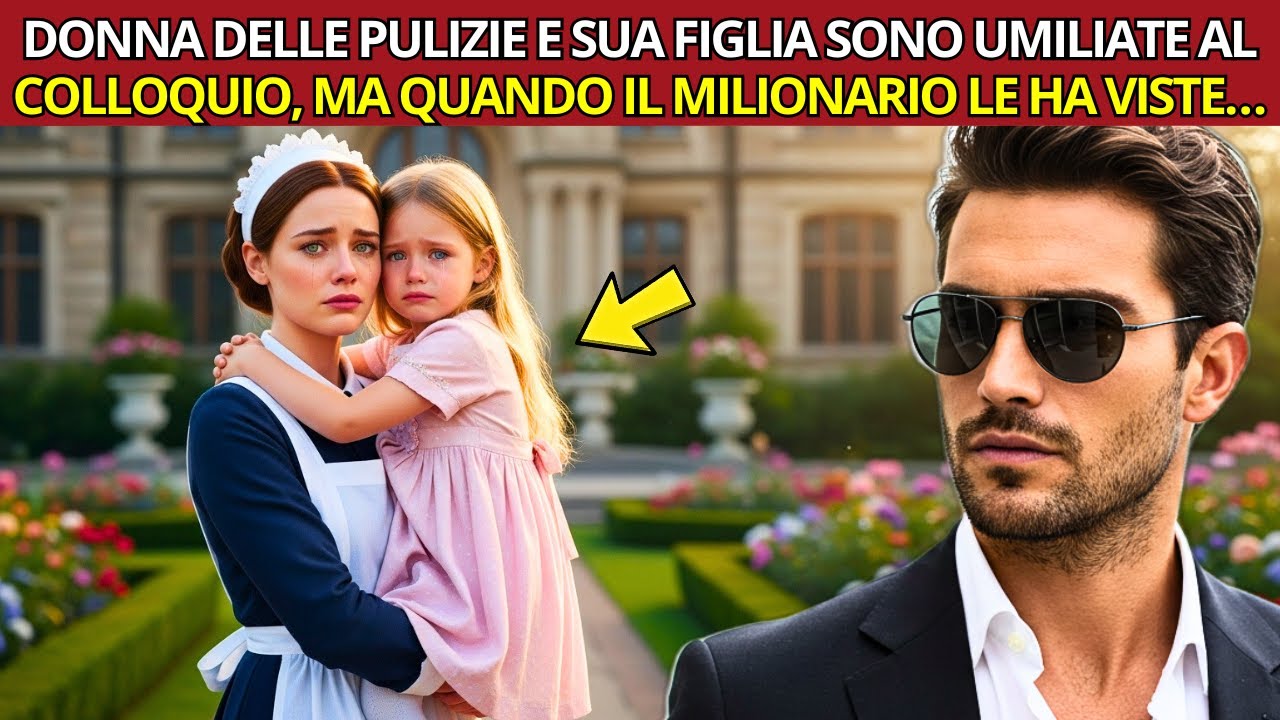 LA DONNA DELLE PULIZIE E SUA FIGLIA SONO UMILIATE AL COLLOQUIO, MA QUANDO IL MILIONARIO LE HA VISTE…
