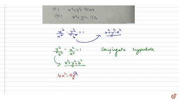 Locus of feet of perpendiculars drawn from either foci on a variable tangent to hyperbola `16y^...