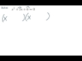 Factoring Quadratic Equations