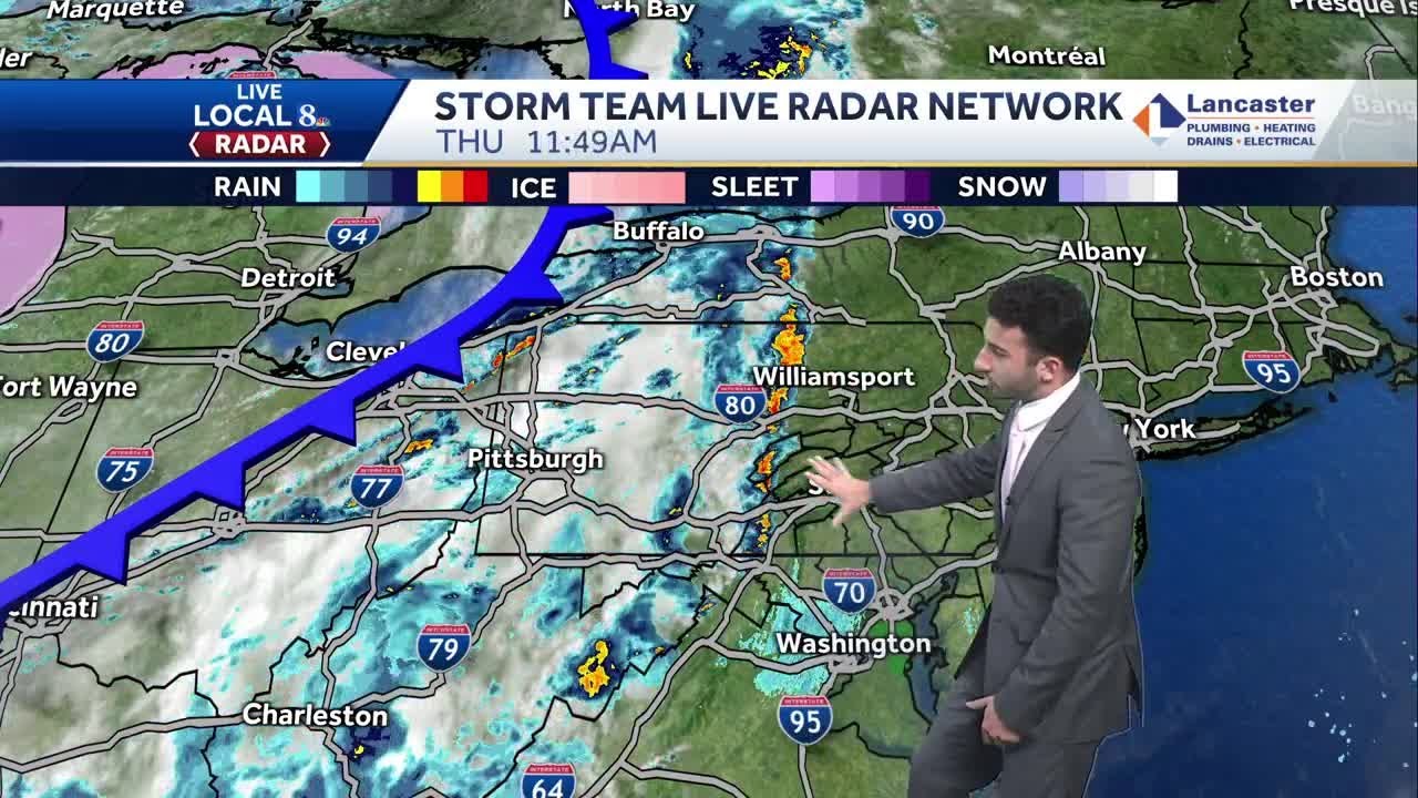 IMPACT: Scattered showers & thunderstorms this afternoon - YouTube