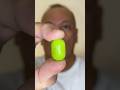 👂ASMR TOXIC WASTE ZAPZ SHOCKINGLY SPUR CANDY GREEN APPLE FLAVOR EATING SOUNDS👂#shorts #asmr
