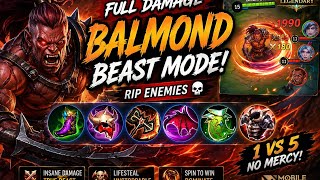 Balmond Went FULL BEAST MODE! 💀🔥 #MLBB #mobilelegends #balmond #mobilelegendsbangbang 