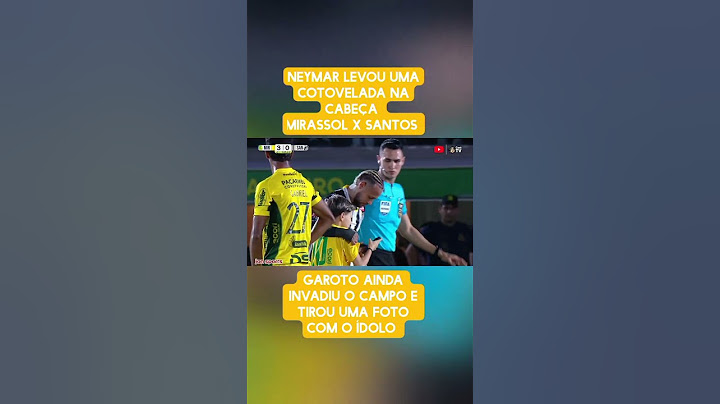 NEYMAR LEVOU UMA COTOVELADA NA CABEÇA | Mirassol x Santos | Brasileirão 2025 #santos #Neymar