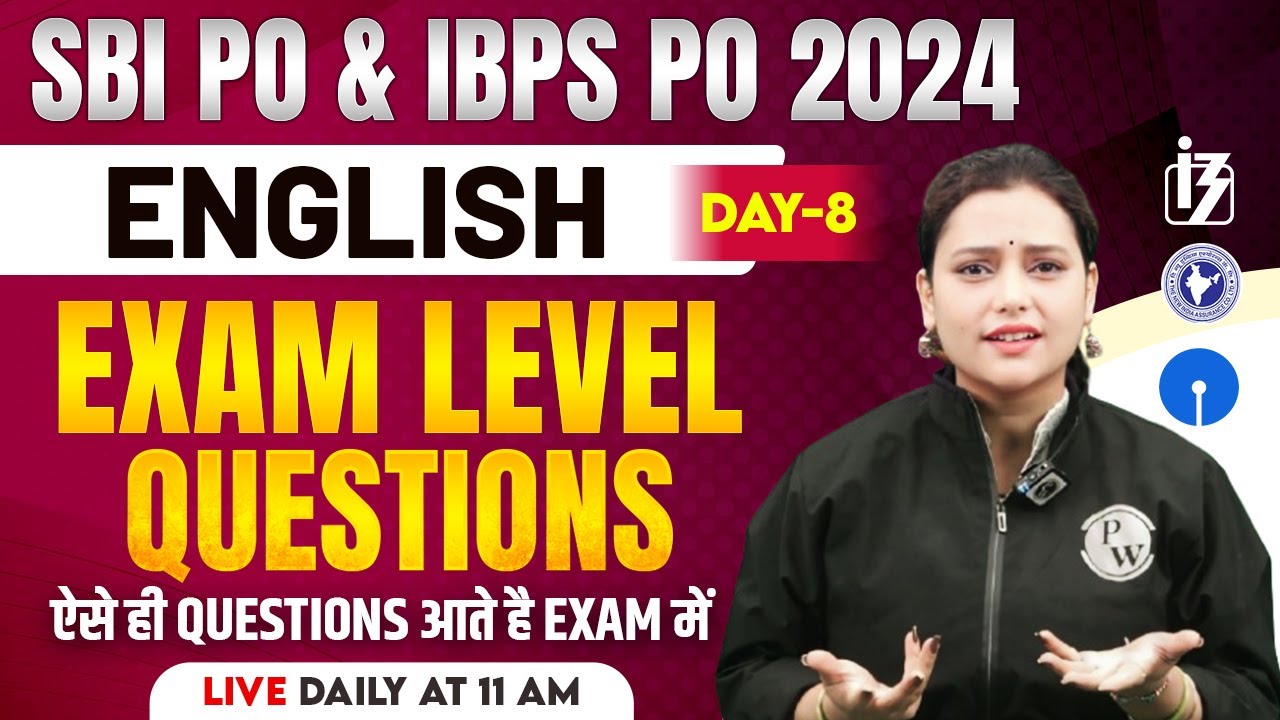 IBPS PO English Mock Test 2024 | SBI PO Preparation | English by Rupam ...