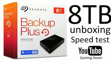 unboxing Hard Drive 8TB And speed test