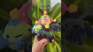 Crochet wizard frogs #crochet #amigurumi #frog #crochetfrog #wizard #fantasy #amigurumicrochet