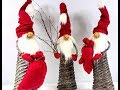 Papierowa wiklina, dekoracje świąteczne - SKRZATY KRASNALE - jak zrobić