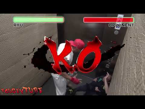 STREET FIGHTER ELEVATOR PRANK