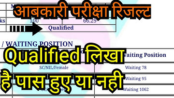आबकारी रिजल्ट । MP EXCISE CONSTABLE RESULT CUTOFF 2023