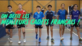 Pongistes amateurs VS Pongistes pros - épisode 6 : l'équipe de France cadets !