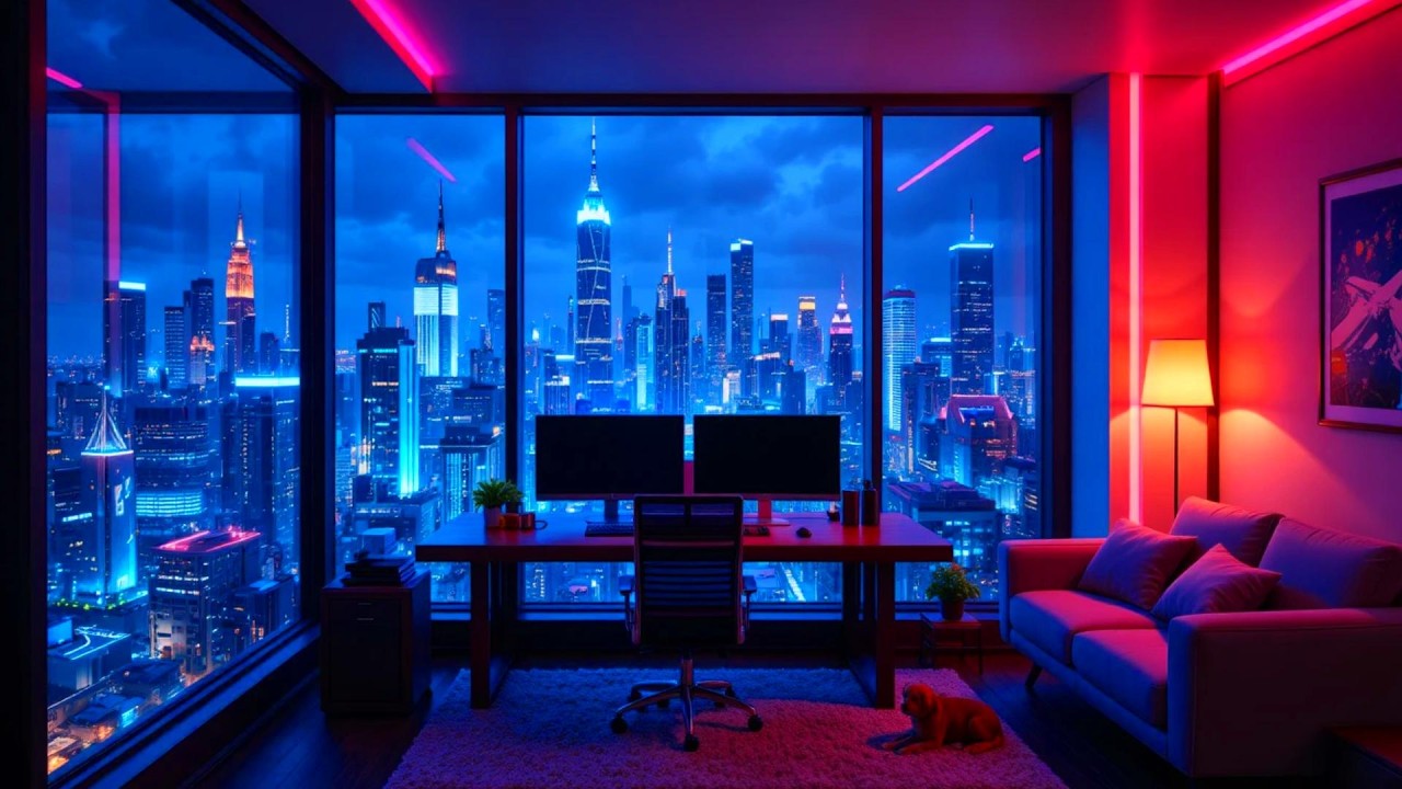 Ambient Space Lofi ☔ Smooth Chill Hip Hop Rain for Meditation, Study & Relaxation