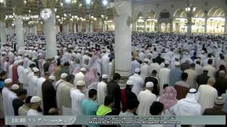 تلاوة جميلة لصلاة المغرب الجمعة 1438/7/3 -المسجد النبوي- للشيخ عبدالله البعيجان- التين والقارعة