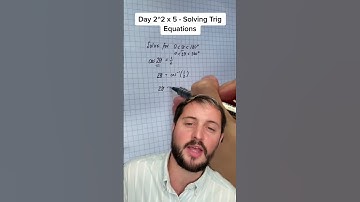 Day 20: Solving Trig Equations • 100 Days of A-Level Maths 🧮