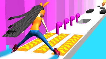 Hair Runner Challenge - Gameplay (Android,ios) All Levels 4-6 Walkthrough (Part-3)