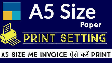 A5 size paper print setting for invoices in Tally Prime l how to set A5 size print in Tally Prime