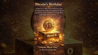 3 January | Bitcoin’s Birthday | The Genesis Block that sparked a financial revolution. #bitcoin
