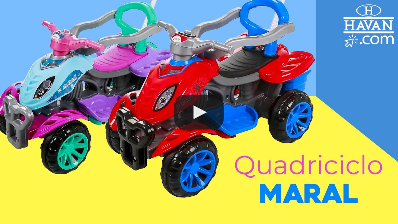 Triciclo Infantil Motoca Andador Empurrador Criança Maral