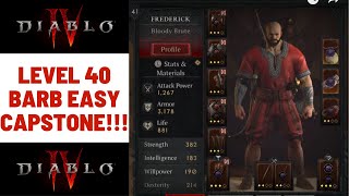 Diablo 4 - Season 1 Level 40 Barbarian Easy Capstone Dungeon