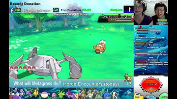 [LIVE] Pokemon ORAS Shiny Zigzagoon after 113 Horde Encounters with my fiancée!