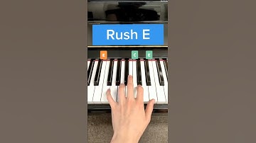Thumbnail of RUSH E, how to play on piano PART 1