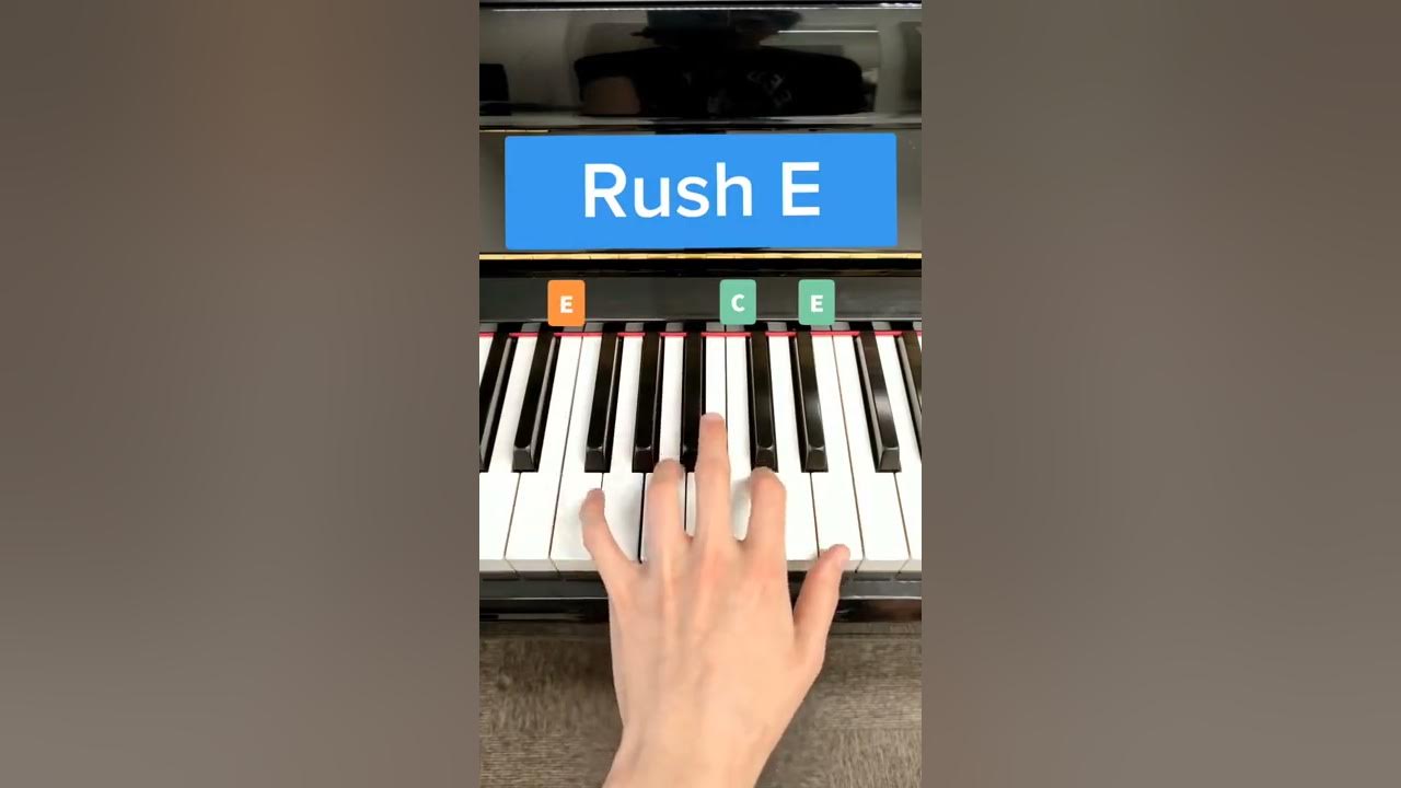 RUSH E, how to play on piano PART 1