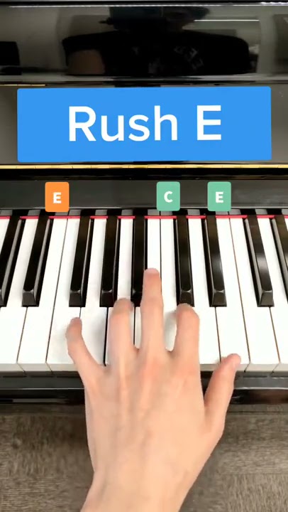 RUSH E, how to play on piano PART 1