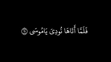 كرومات سورة طه بصوت محمد أيوب رحمه الله من الآية 8 إلى 16