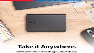Toshiba Canvio Basics 1TB Portable External Hard Drive USB 3 0, Black   HDTB510XK3AA