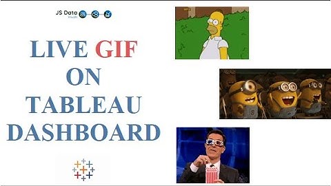 QUICK and EASY way to add a GIF to Tableau Dashboard
