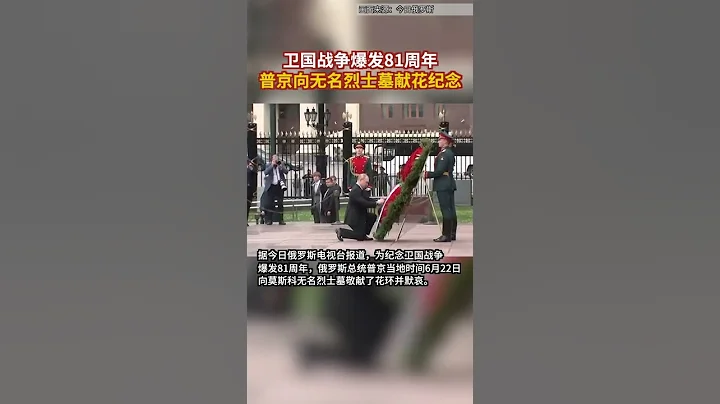 衛國戰爭爆發81周年 普京向無名烈士墓獻花紀念 - 天天要聞