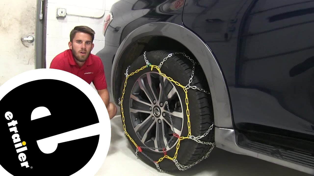 etrailer Titan Chain Diamond Alloy Snow Tire Chains Installation