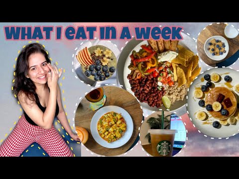 what I eat in a week- sushi, pizza, burritos, pancakes and more with recipes