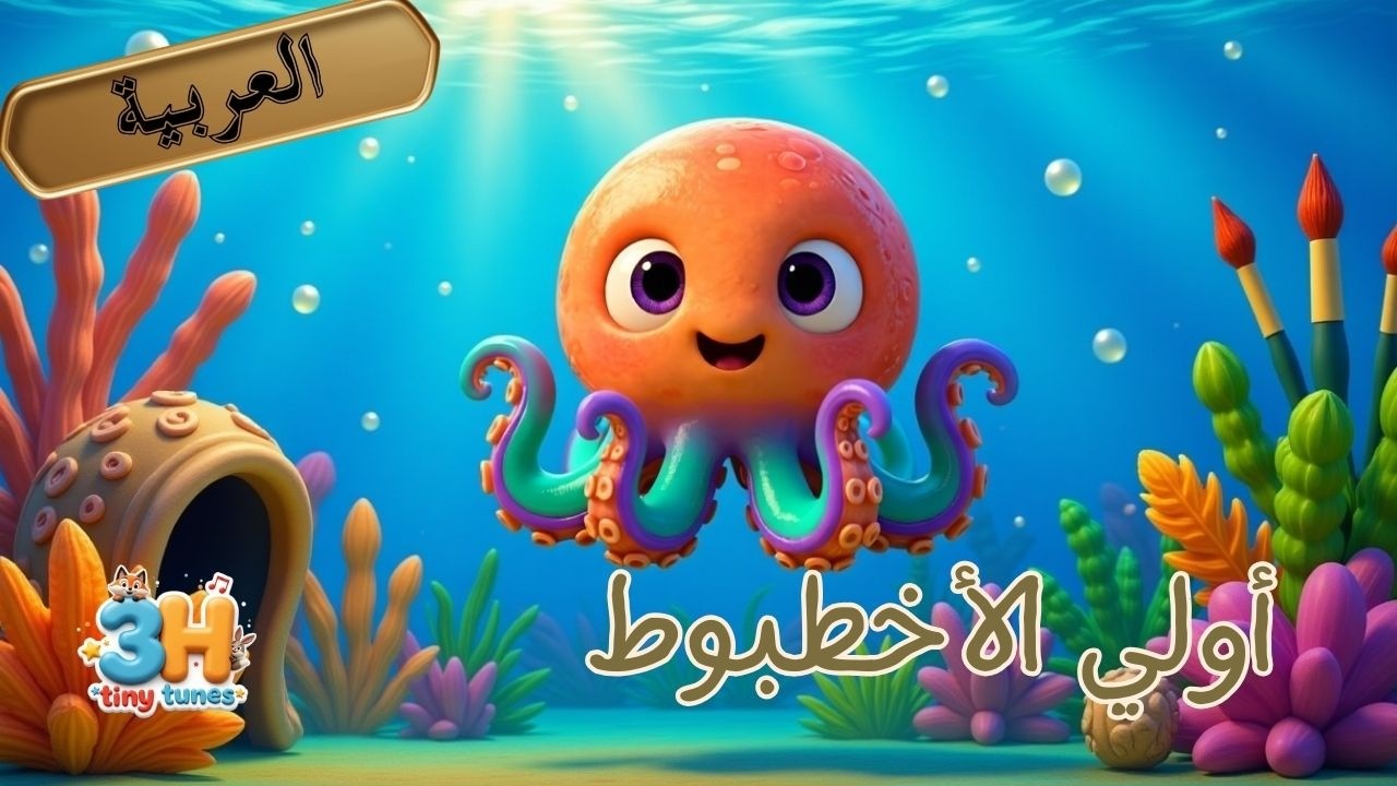🐙🎨 أولي الأخطبوط | أغنية المحيط الإبداعية للأطفال | سلسلة الأربعاء | 3H Tiny Tunes