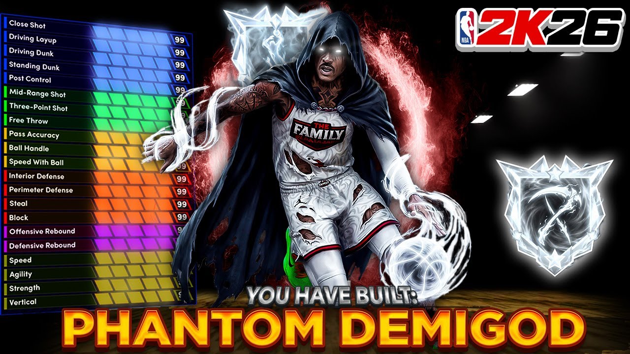 *NEW* 6'5 "PHANTOM DEMIGOD" POINT GUARD BUILD IN NBA 2K26 - BEST GUARD BUILD 2K26