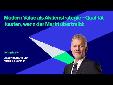 Modern Value: Qualität kaufen, wenn der Markt übertreibt. Mit Heiko Böhmer @ ShareholderValue #308