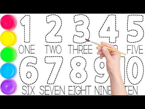 1234567890, Learn Numbers 1 to 10: Drawing, Painting, and Coloring