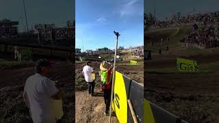 Battle to the final corner 😈 #mxgp
