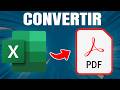 Cómo Convertir un Archivo XLSX A PDF ¡Sin Programas!