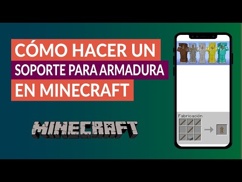 Cómo Hacer un Soporte para Armadura con Brazos en Minecraft - Crafteo Soporte Armadura