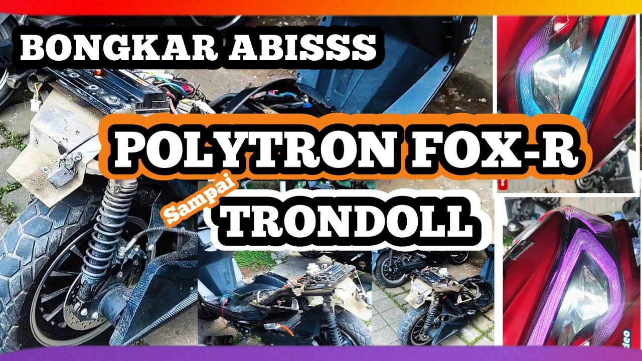 SERVICE MOTOR LISTRIK POLYTRON FOX-R GANTI SEIN DAN LAMPU  