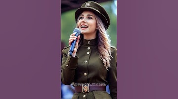 Beautiful Russian Administrative Soldier Sings KATYUSHA At The Military Event #femalesoldier