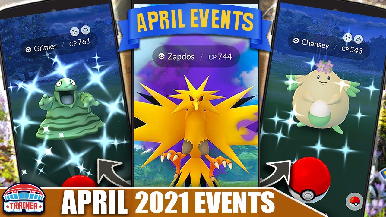 AMAZING EVENTS! *APRIL 2021* IS EPIC! FULL MONTH BREAKDOWN - SHADOW ZAPDOS,  CHANSEY