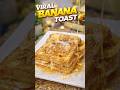 🔥Viral Banana Milk Toast🍯#viral #banana #toast #trending #food #easyrecipe #cooking #shorts