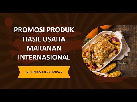 Menu Masakan Promosi Produk Hasil Usaha Makanan internasional Yang Enak Rasanya