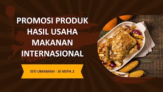 Promosi Produk Hasil Usaha Makanan internasional Promosi Produk Hasil Usaha Makanan internasional