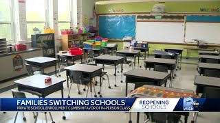 Some families opt to switch schools so students go back to class