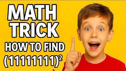  😯Trick to Find Squares of 11, 111, 1111… in Seconds! | Math Shortcut #mathtrick #easytricks 